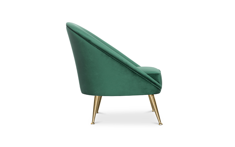 MALAY | Modern Tufted Velvet Armchair by BRABBU
