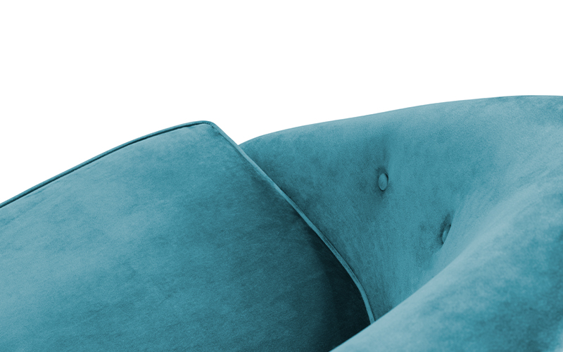 MALAY | Modern Tufted Velvet Armchair by BRABBU