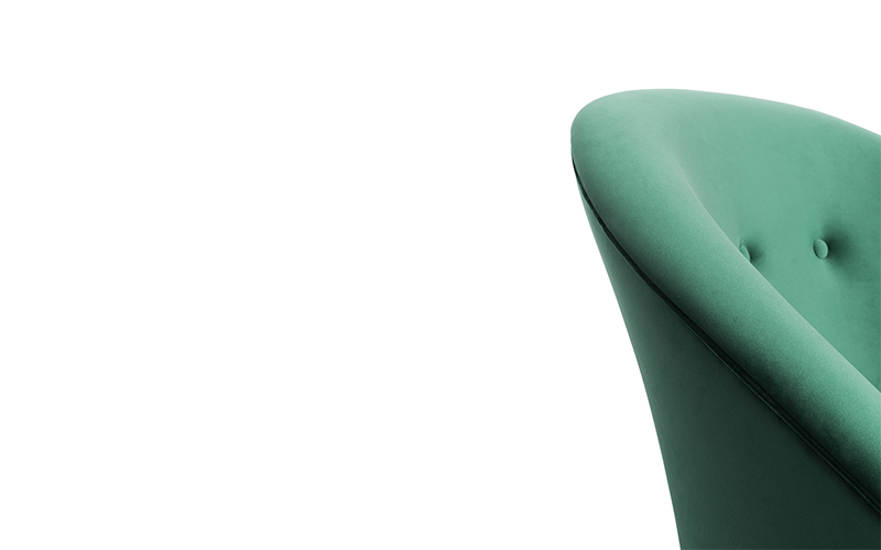 MALAY | Modern Tufted Velvet Armchair by BRABBU