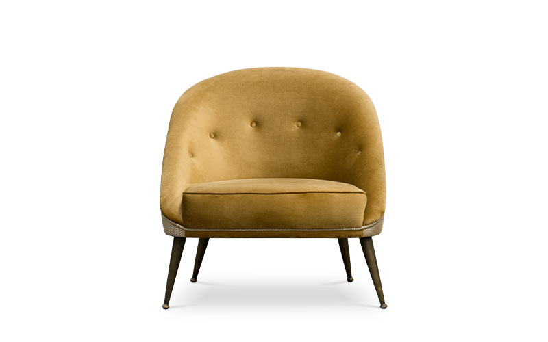 MALAY | Modern Tufted Velvet Armchair by BRABBU