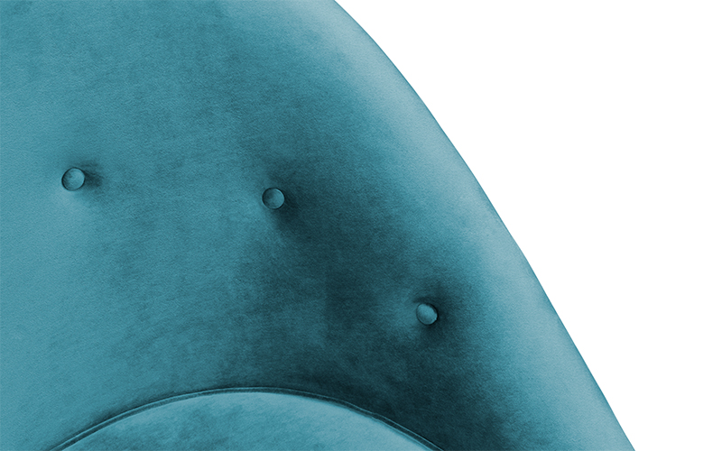 MALAY | Modern Tufted Velvet Armchair by BRABBU