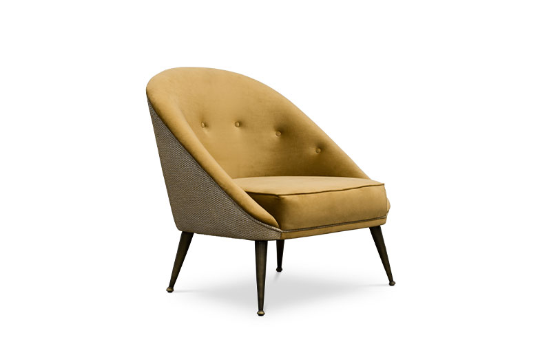 MALAY | Modern Tufted Velvet Armchair by BRABBU