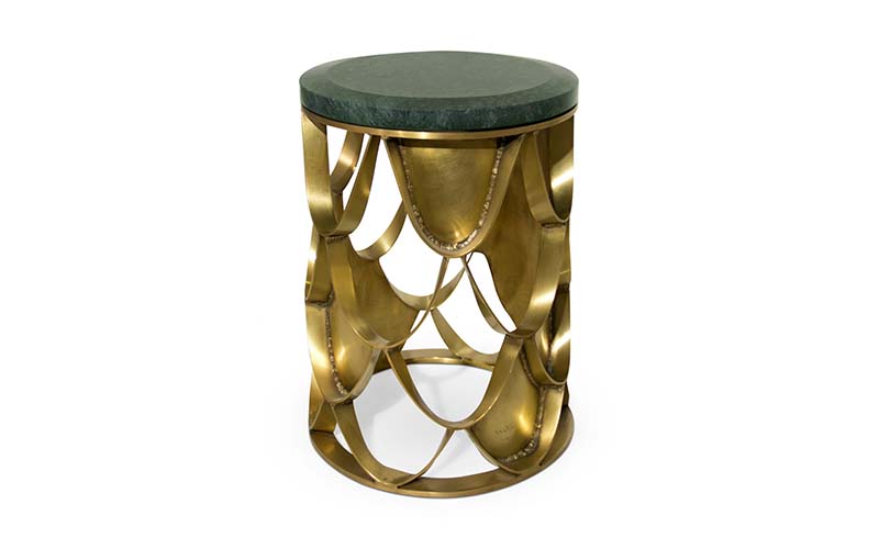 KOI | Tavolino in ottone dal design contemporaneo by BRABBU