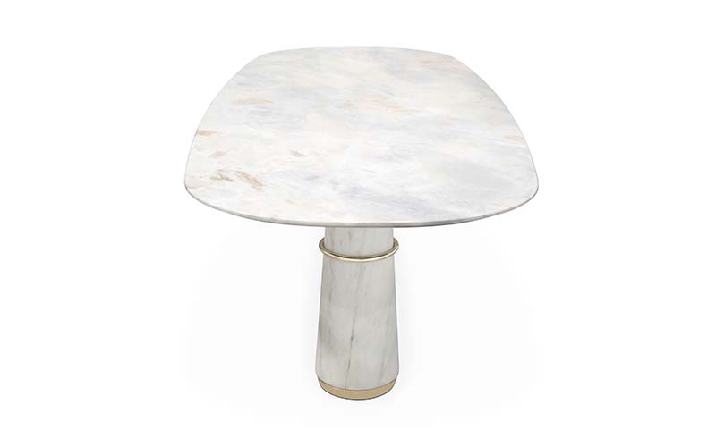 AGRA | Marble Dining Table Contemporary Design by BRABBU