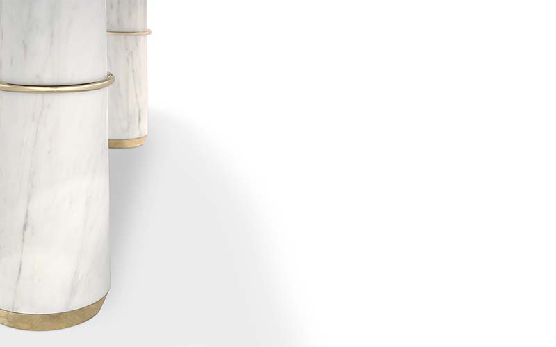 AGRA | Marble Dining Table Contemporary Design by BRABBU