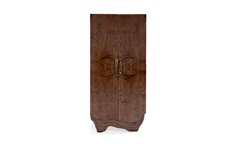 HUANG Cabinet | Luxury Walnut & Brass Cabinet | BRABBU