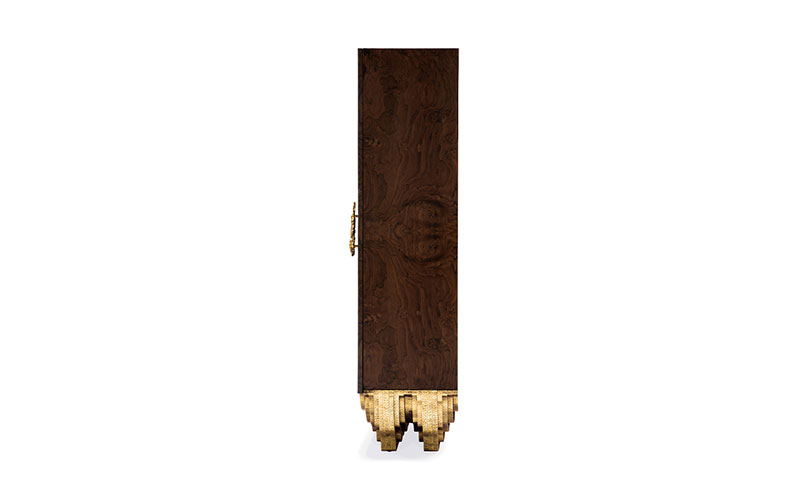 HUANG Cabinet | Luxury Walnut & Brass Cabinet | BRABBU