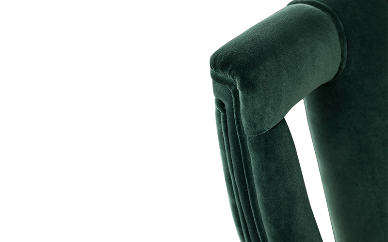 CAYO | Velvet Dining Chair Modern Design by BRABBU