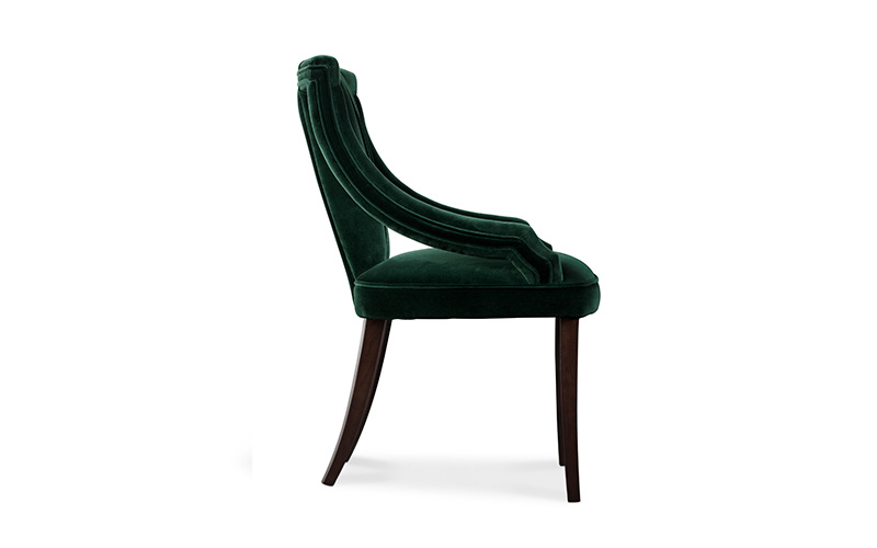 CAYO | Velvet Dining Chair Modern Design by BRABBU