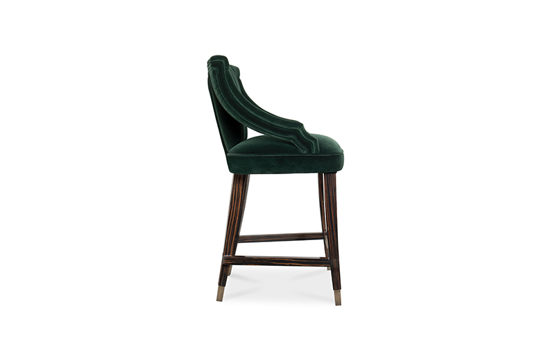 CAYO | Velvet Counter Stool Modern Design by BRABBU