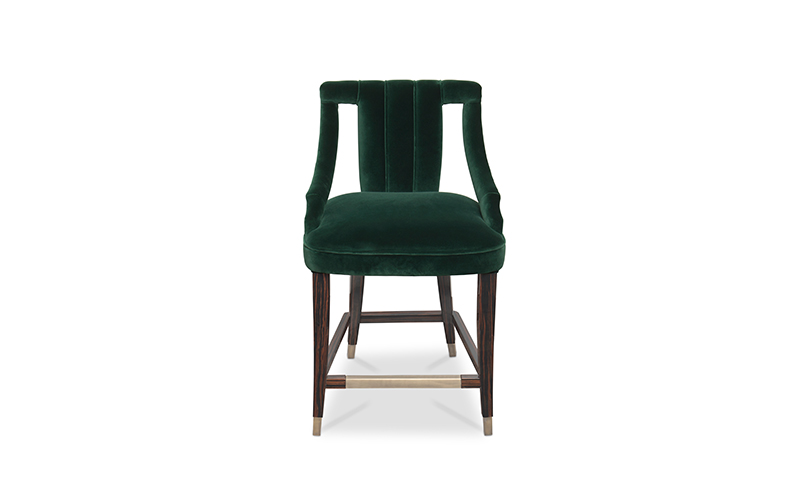 CAYO | Velvet Counter Stool Modern Design by BRABBU