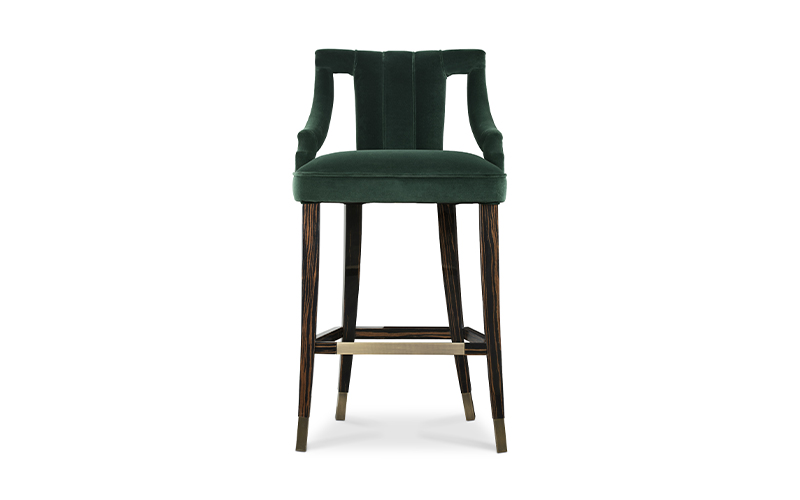 CAYO | Velvet Bar Chair Modern Design by BRABBU