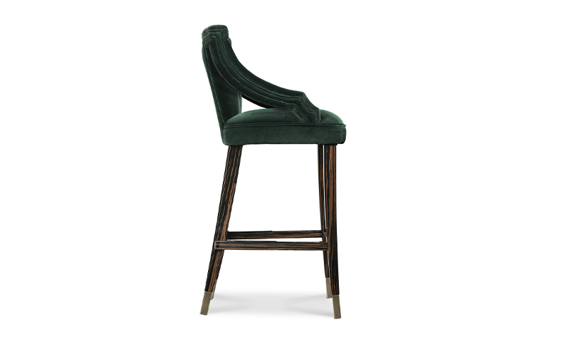 CAYO | Velvet Bar Chair Modern Design by BRABBU