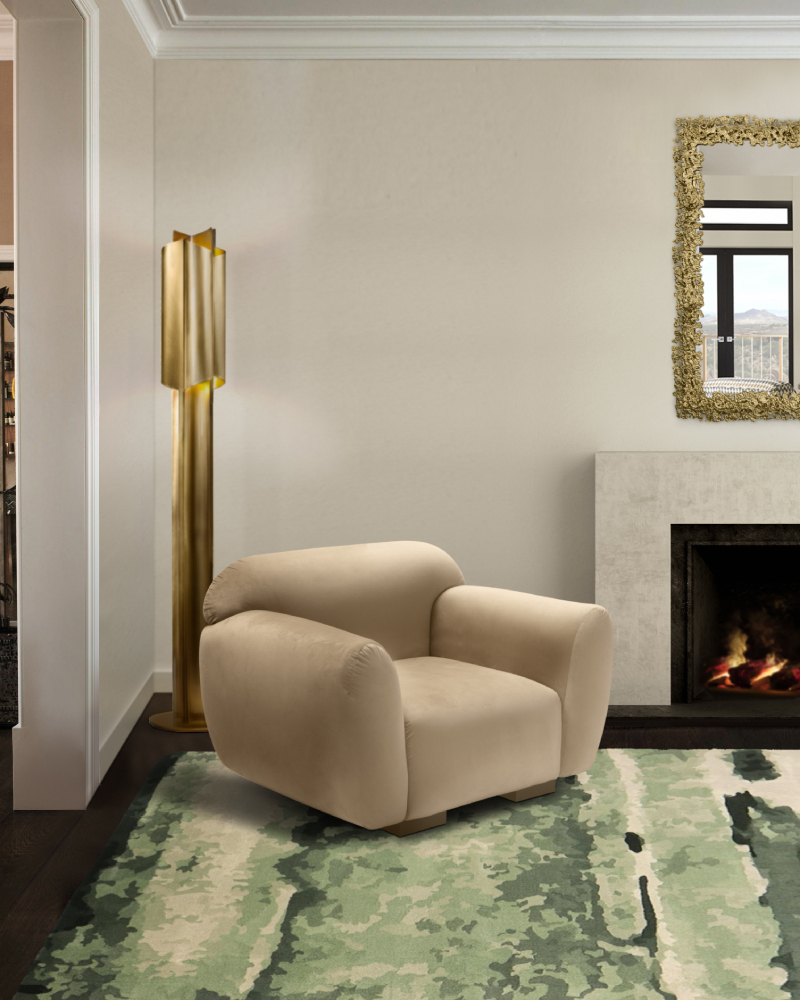 Modern Library Design with Otter Single Sofa - Room by Room